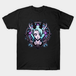 pastel goth cute baphomet T-Shirt